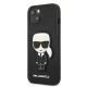 Karl Lagerfeld Saffiano Ikonik vāciņš iPhone 13 mini, melns