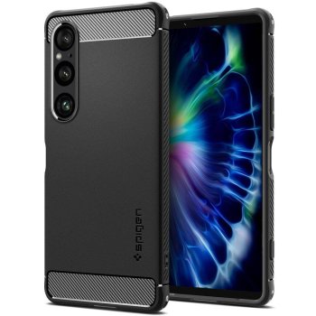Sony Xperia 1 VI Spigen Rugged Armor Case Cover, Black