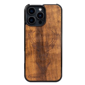 Koka korpuss iPhone 16 Pro Max IMBUIA DEER no masīvkoka | Bewood Wooden Case for