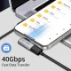Tech-Protect Ultraboost AA01 leņķa USB-C adapteris, pelēks