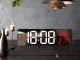 Цифровые LED часы с будильником, термометром и зеркальным...