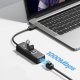 USB-концентратор Orico PW3UR25-U3 4 порта (3x USB-A 3.0, 1x RJ45 2.5G), 0.5м, Черный