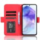 Samsung Galaxy A35 ( SM-A356E/DS ) Multiple Card Slots Design Wallet Stand Leather Book Case Cover, Red | Чехол...
