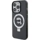 Karl Lagerfeld iPhone 15 Pro vāciņš Ring Stand Karl Head MagSafe, melns