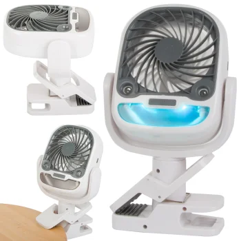 Portable Desk Fan Air Humidifier 2in1 USB RGB