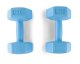 4Fizjo 677 bitumena hanteles, 2 x 2 kg, zilas