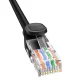 Baseus High Speed Cat 5 RJ-45 1000Mb/s Ethernet kabelis 8m apaļš - melns | ​​Cat Cable Round Black