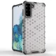 Чехол для Samsung Galaxy S22+ (S22 Plus) Honeycomb с гелевой рамкой, прозрачный