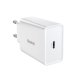 Baseus Speed Mini USB-C ātrais sienas lādētājs 20W, Balts