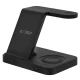 Tech-Protect QI15W-A37 3in1 Bezvadu Indukcijas Lādētājs 15W - Melns | Wireless Inductive Charger
