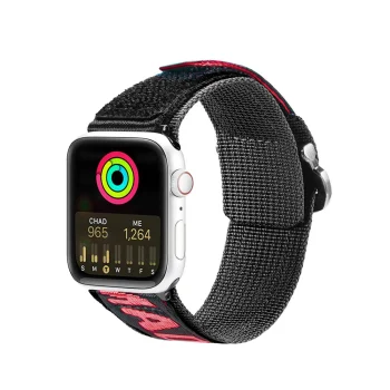 Ремешок Dux Ducis для Apple Watch 42 / 44 / 45 / 49 мм (Outdoor Version), черно-красный