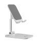 Adjustable Phone Stand for Desk, Devia EL161 Foldable Holder for Tablets, white