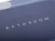 Быстросохнущий нескользящий коврик для ванной, синий