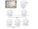 LED spuldzes apgaismojums spogulim lampas holivudas kosmētikas spogulis, 10 gab. | Mirror Makeup Dimmable Lamps Lights