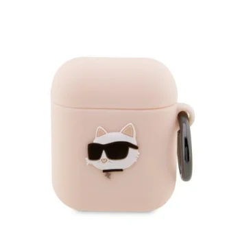 Чехол Karl Lagerfeld KLA2RUNCHP 3D Silicone для Apple AirPods 1 / 2 розовый