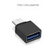 Maclean MCE470 OTG adapteris USB-A uz USB-C, Melns