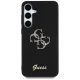 Чехол Guess Fixed Glitter Big 4G Metal Logo для Samsung Galaxy S25+ черный
