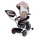 ECOTOYS 2in1 bērnu trīsritenis ar grozāmu sēdekli un jumtiņu, bēšs