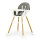 Многофункциональный стульчик для кормления 2 в 1 ECOTOYS, серый