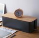 Cable and Power Strip Organizer Box AG381D, Black