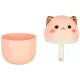 Cute Cat Air Humidifier and Aroma Diffuser with RGB Night Light, Pink