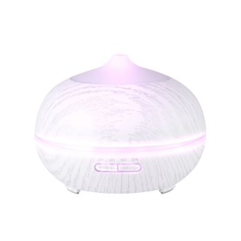 Elektriskais Ultraskaņas Gaisa Mitrinātājs / Difuzors / Aromaterapija - 400 ml, White Wood | Ultrasonic Air...