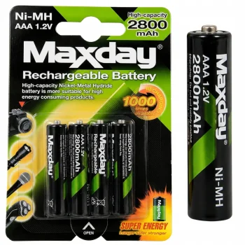 Аккумуляторы AAA R3 Ni-MH 1.2V 2800 mAh, 4 шт.