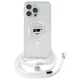 Чехол Karl Lagerfeld для iPhone 16 Pro IML Choupette Head & Cord MagSafe, прозрачный