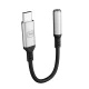 Аудиоадаптер 3mk USB-C на 3.5 мм Серебристый