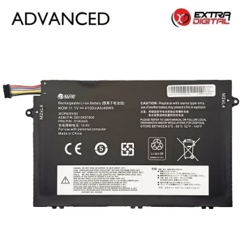 Klēpjdatora akumulators Lenovo 01AV445, 4100 mAh, 11.1 V, Extra Digital