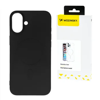 Wozinsky Silicone Case MagSafe silikona vāciņš Samsung Galaxy S25, melns