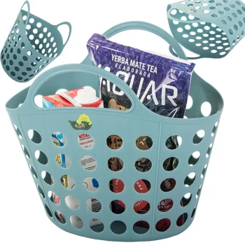Iepirkumu grozs ērts sēnēm dārzeņiem augļu rokturiem piknikam | Shopping basket handy for mushrooms vegetables...
