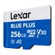 Lexar microSDXC atmiņas karte 256GB BLUE PLUS UHS-I V30 A2 LMSBLPL256G-BNANG