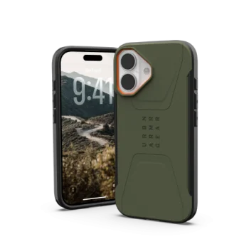 UAG Civilian MagSafe maciņš iPhone 17 – olīvu un oranžs | Phone Case Cover