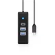 Orico PWC2U-C3 3 portu USB centrmezgls (2x USB-A 3.0, 1x USB-C 3.0), 0.5m, melns
