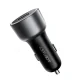 Auto lādētājs Acefast B21 75W, USB-C + USB-A, melns