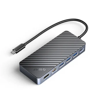 Док-станция Orico OM28PR-G2 USB-C со слотом M.2 и HDMI, черная