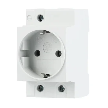 Modular Socket TMS-5, 16A, DIN Rail Mount, White
