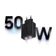 Samsung Power Adapter Duo EP-T5020XBEGEU tīkla lādētājs 2x USB-C 50W, melns