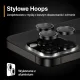 PanzerGlass Hoops Camera Protection for iPhone 15 Pro / 15 Pro Max - with Black Frame