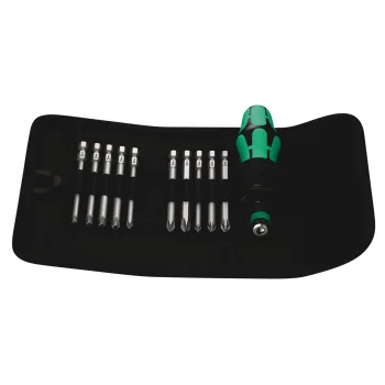Wera Kraftform Kompakt 41 uzgaļu un turētāja komplekts, 11 gab., Zaļš / Melns