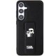 Samsung Galaxy S24 (SM-S921) Karl Lagerfeld Gripstand Saffiano Karl & Choupette Pins Cover Case, Black | Telefona...
