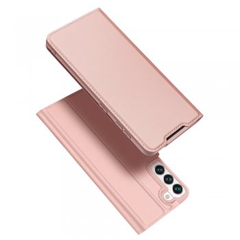 Samsung Galaxy S22 5G (SM-S901) DUX DUCIS Magnetic Case Cover, Pink | Telefona Vāciņš Maciņš Apvalks Grāmatiņa