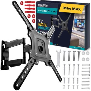 Поворотный кронштейн для телевизора Humberg 17-56 дюймов, 35 кг