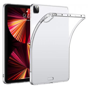 Apple iPad Pro 12.9 (2021) Flexible Clear TPU Tablet Case Cover, Transparent | Planšetes Vāciņš Maciņš Apvalks Bampers