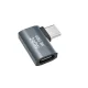 Wozinsky WPKB-01 leņķa USB-C uz USB-C adapteris 40 Gb/s 240W 8K OTG, pelēks
