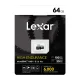 Atmiņas karte Lexar High-Endurance microSDXC 64GB (LMSHGED064G-BCNNG)