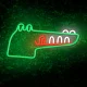 Светодиодная неоновая лампа Forever Light FLNJ03 Jurassic Крокодил, Зеленая
