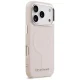 Чехол MagSafe Karl Lagerfeld Initial & Metal Logo для iPhone 17 Pro Max — розовый