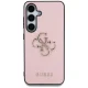 Чехол Guess Grained Big 4G Logo для Samsung Galaxy S25+ розовый